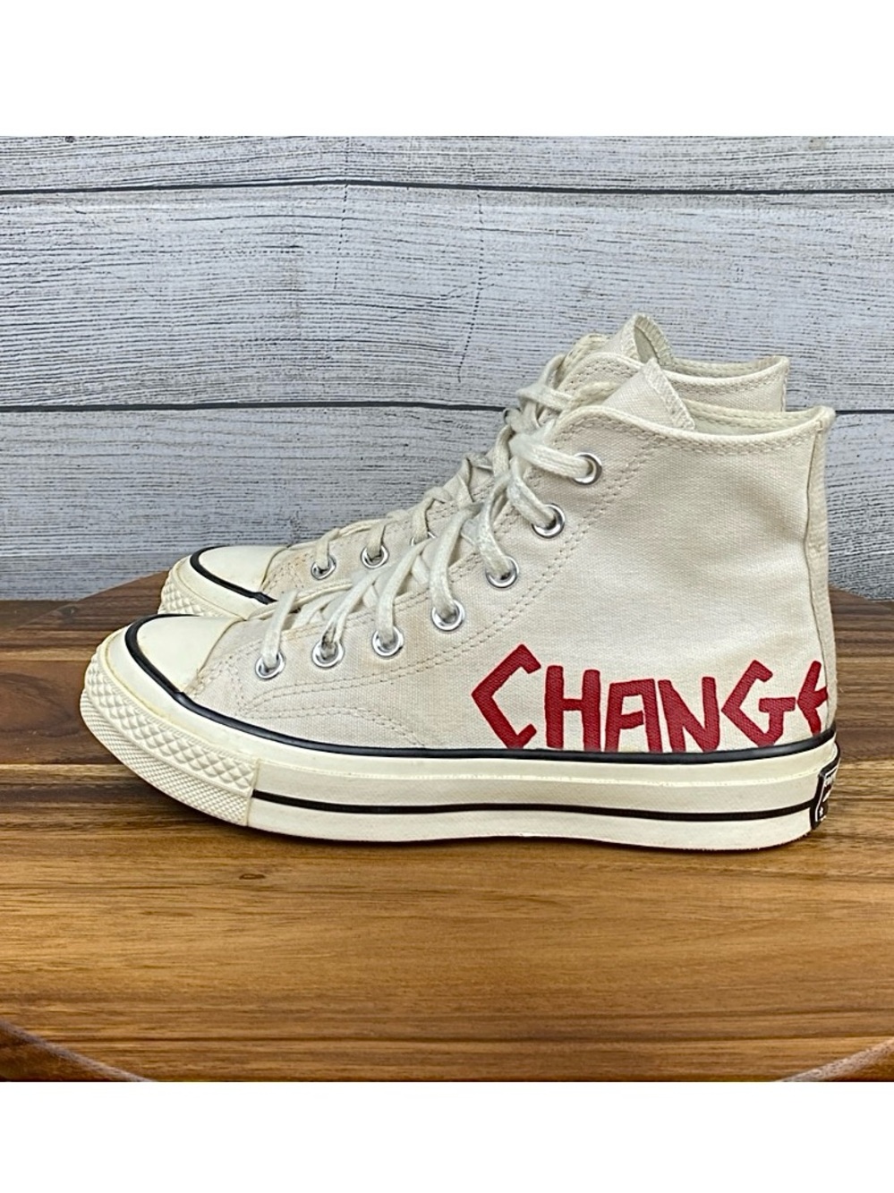 Converse Chuck 70 High Create Future Change Parchment Shoe Women’s Size 6.5